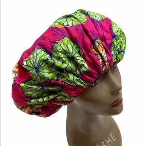 Extra Large African Prints Satin Bonnets